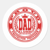 Proud Dad Ronde Sticker (Voorkant)