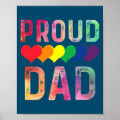 Proud Dad Trans LGBT Rights Lgbt Pride Poster (Voorkant)