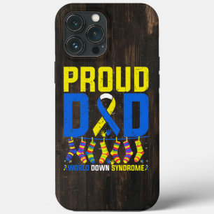 Proud Dad World Down Syndrome Awareness Day Ribbon Case-Mate iPhone Case