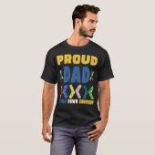 Proud Dad World Down Syndrome Awareness Day T-shirt (Voorkant volledig)