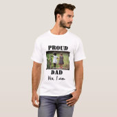 PROUD DAD YY I AM Photo WHITE T-shirt (Voorkant volledig)
