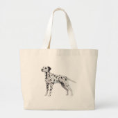 Proud Dalmatian Grote Tote Bag (Voorkant)