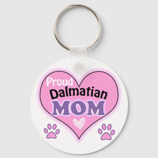 Proud Dalmatian Mam Sleutelhanger (Voorkant)