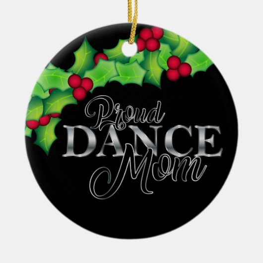 Proud Dance Mam Drill Team Kerstmis Keramisch Ornament (Voorkant)