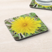 Proud Dandelion Flower. Bier Onderzetter (Linkerzijde)