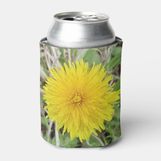 Proud Dandelion Flower. Blikjeskoeler (Blikje Voorkant)