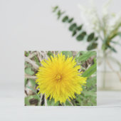 Proud Dandelion Flower. Briefkaart (Staand voorkant)