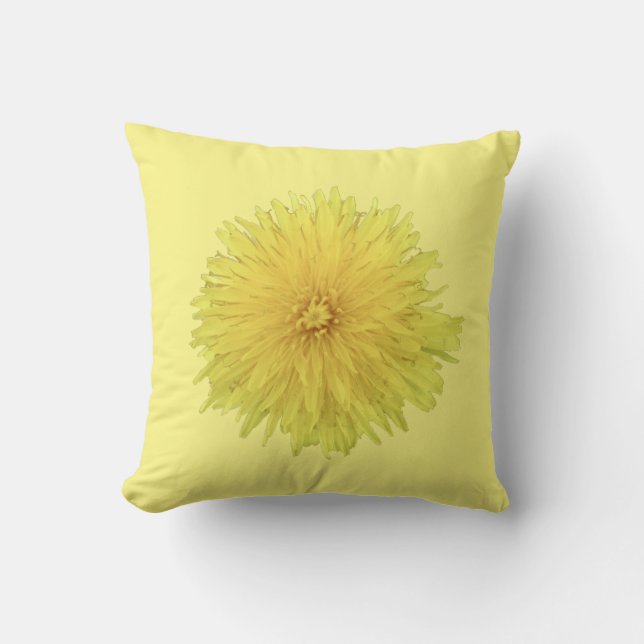 Proud Dandelion Flower. Kussen (Voorkant)