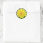 Proud Dandelion Flower Ronde Sticker (Tas)