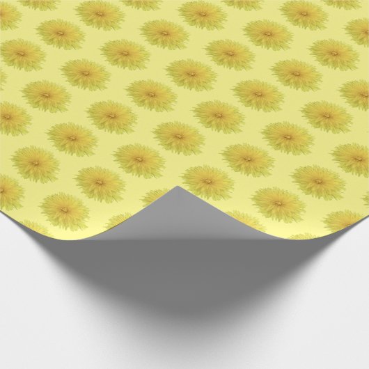 Proud Dandelion Flower - transparant. Cadeaupapier (Hoek)