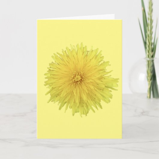 Proud Dandelion Flower - transparant. Kaart (Voorkant)
