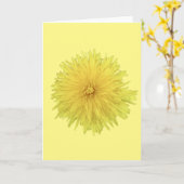 Proud Dandelion Flower - transparant. Kaart (Gele Bloem)