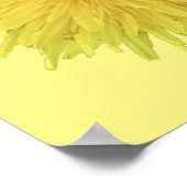 Proud Dandelion Flower - transparant. Poster (Hoek)