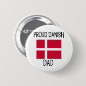 Proud Danish Dad Ronde Button 5,7 Cm (Voorkant /achterkant)