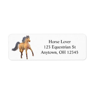 Proud Dapapped Bay Horse Label