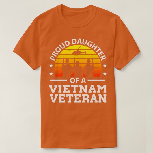Proud Daugher Veterans Dag Gift Vietnam Veteraan T-shirt (Design voorkant)