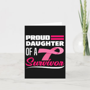 Proud Daughter of a Survivor Ma Breast Cancer Awa Kaart