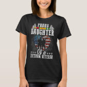 Proud Daughter of a Vietnam Veteran Veterans Day T-shirt (Voorkant)