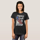 Proud Daughter Of Immigrants   For Immigrant Women T-shirt (Voorkant volledig)