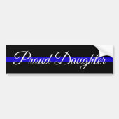 PROUD DAUGHTER POLICE BUMPERSTICKER (Voorkant)