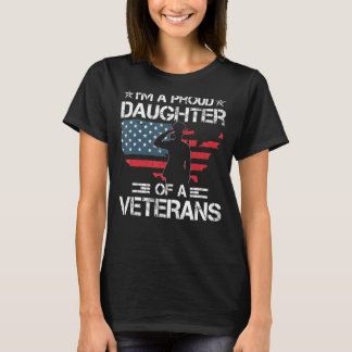 Proud Daughter Veteran Niets maakt patriottisch Ve T-shirt