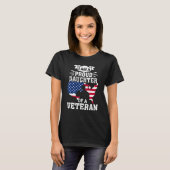 Proud Daughter Veteran Nothing Scares Patriotic Ve T-shirt (Voorkant volledig)