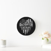 Proud Daughter Vietnam Vet Dad Ronde Klok (Huis)