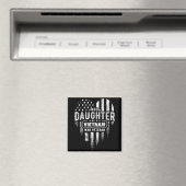 Proud Daughter Vietnam Vet Veteranendag Americ Magneet (Insitu (Vaatwasser))