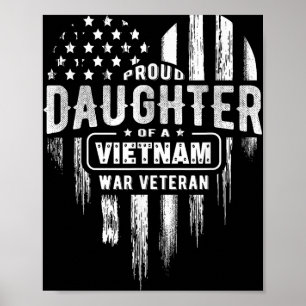 Proud Daughter Vietnam Vet Veteranendag Americ Poster