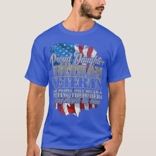 Proud Daughter Vietnam Veteran Foto van mijn Hero T-shirt