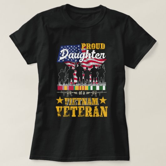 Proud Daughter Vietnam War Veteran for Matching wi T-shirt (Design voorkant)