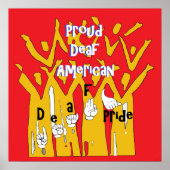 Proud Deaf American Poster (Voorkant)
