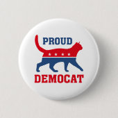 Proud Democat Ronde Button 5,7 Cm (Voorkant)