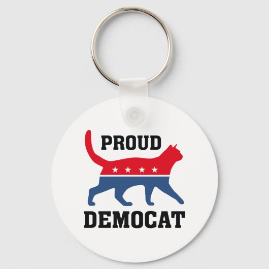 Proud Democat Sleutelhanger (Voorkant)