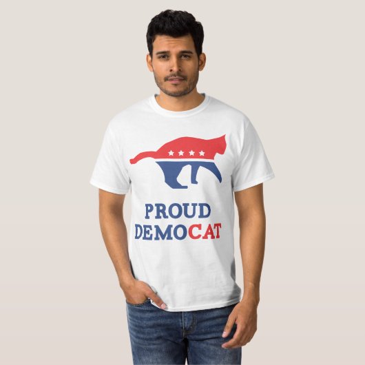 Proud DemoCat T-shirt (Voorkant volledig)