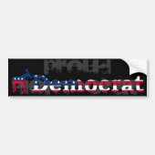 Proud Democraat Bumpersticker (Voorkant)