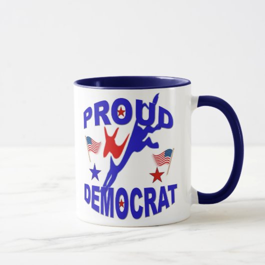 Proud Democraat Coffee Mok (Rechts)