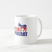 Proud-democraat Donkey heeft Tan versteld Koffiemok (Voorkant rechts)