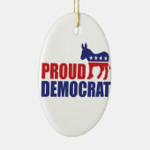 Proud Democraat Donkey Keramisch Ornament (Rechts)