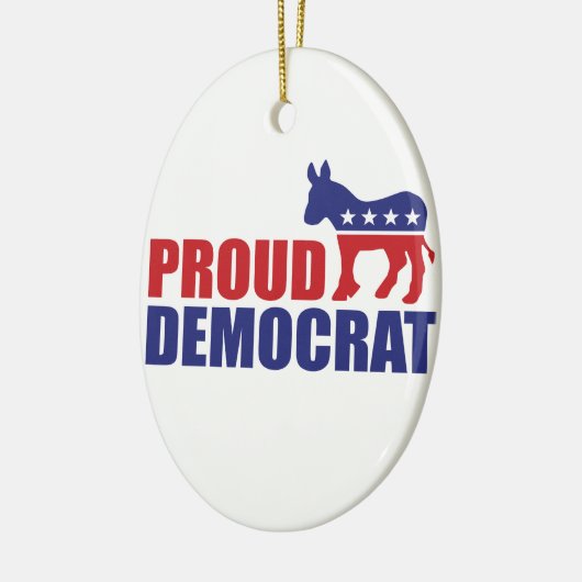 Proud Democraat Donkey Keramisch Ornament (Links)