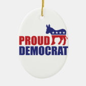 Proud Democraat Donkey Keramisch Ornament (Voorkant)