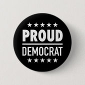 Proud Democraat Ronde Button 5,7 Cm (Voorkant)