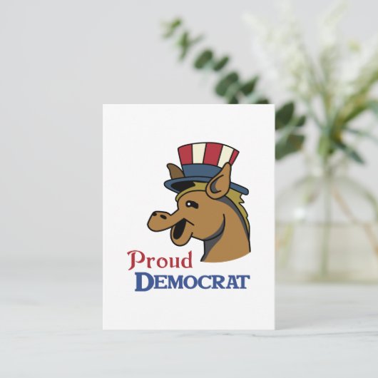 PROUD DEMOCRAT BRIEFKAART (Staand voorkant)