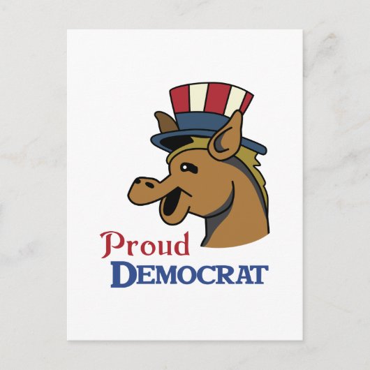 PROUD DEMOCRAT BRIEFKAART (Voorkant)