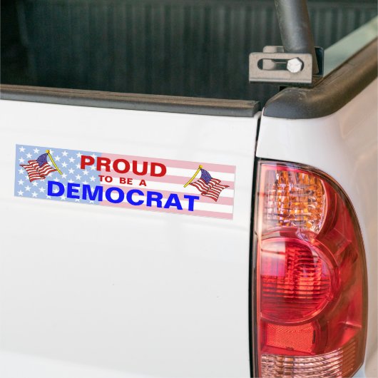 PROUD DEMOCRAT BUMPERSTICKER (Op Truck)