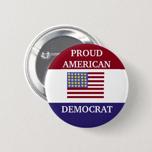 PROUD DEMOCRAT BUTTON (Voorkant /achterkant)