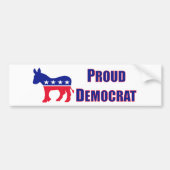 Proud-democratische Bumpersticker (Voorkant)