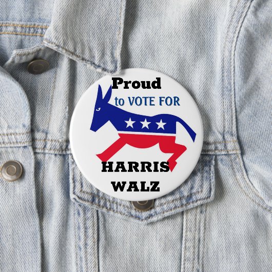 Proud-democratische Button (In situ)