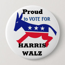 Proud-democratische Button