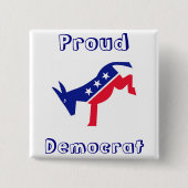 Proud-democratische Button (Voorkant)
